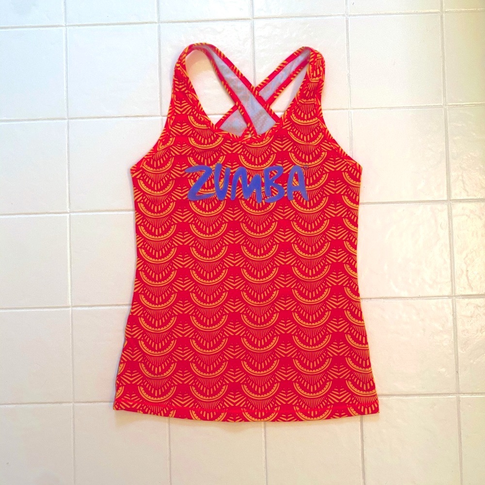 Zumba Wear Tank Top with Criss-Cross Back